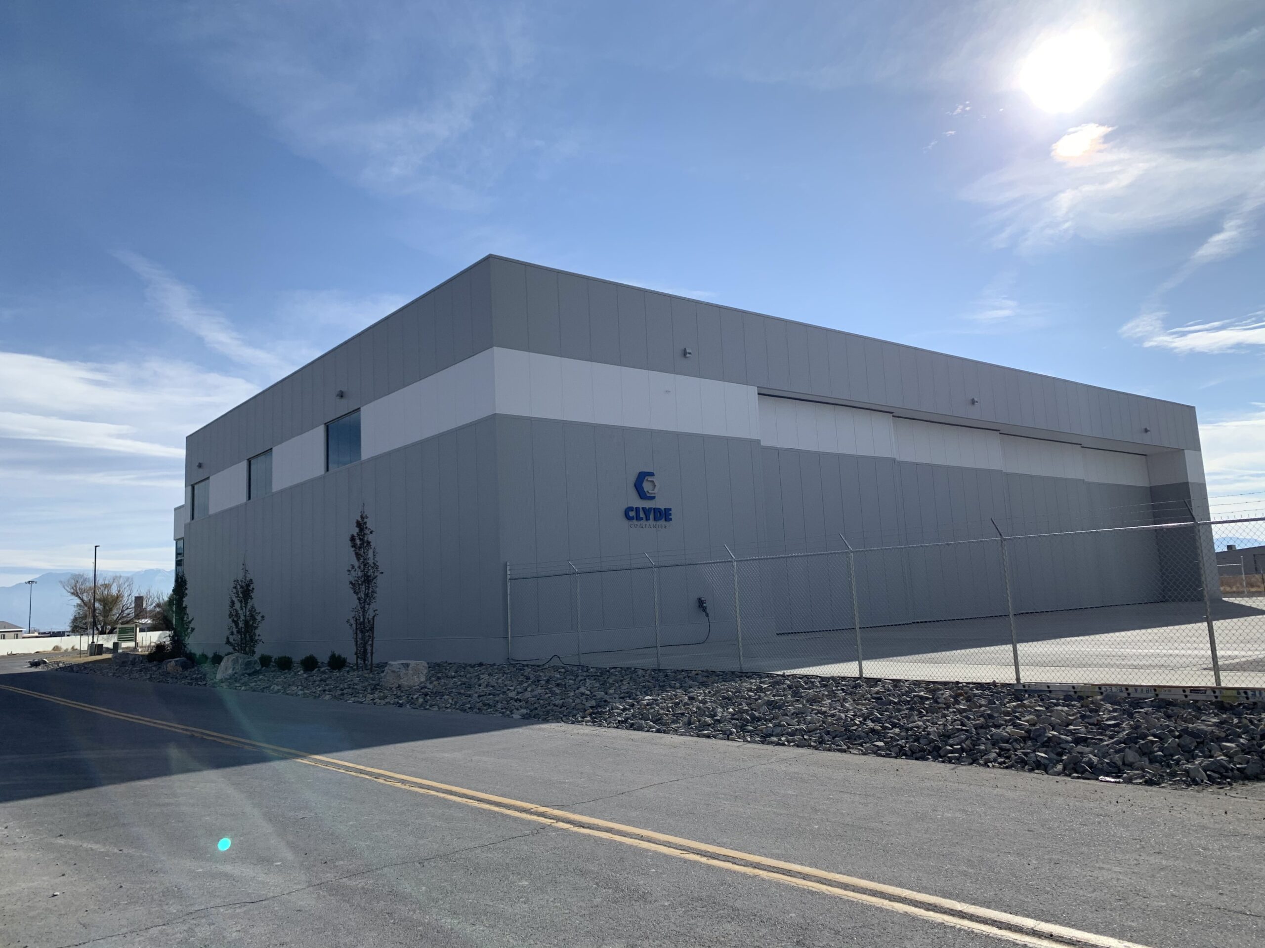 Steel aircraft hangar